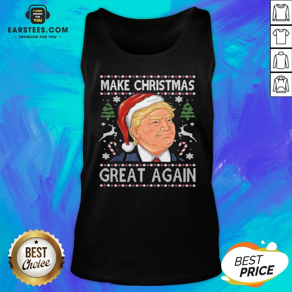 Awesome Trump Make Christmas Great Again Funny Ugly Christmas Shirt - Image 5