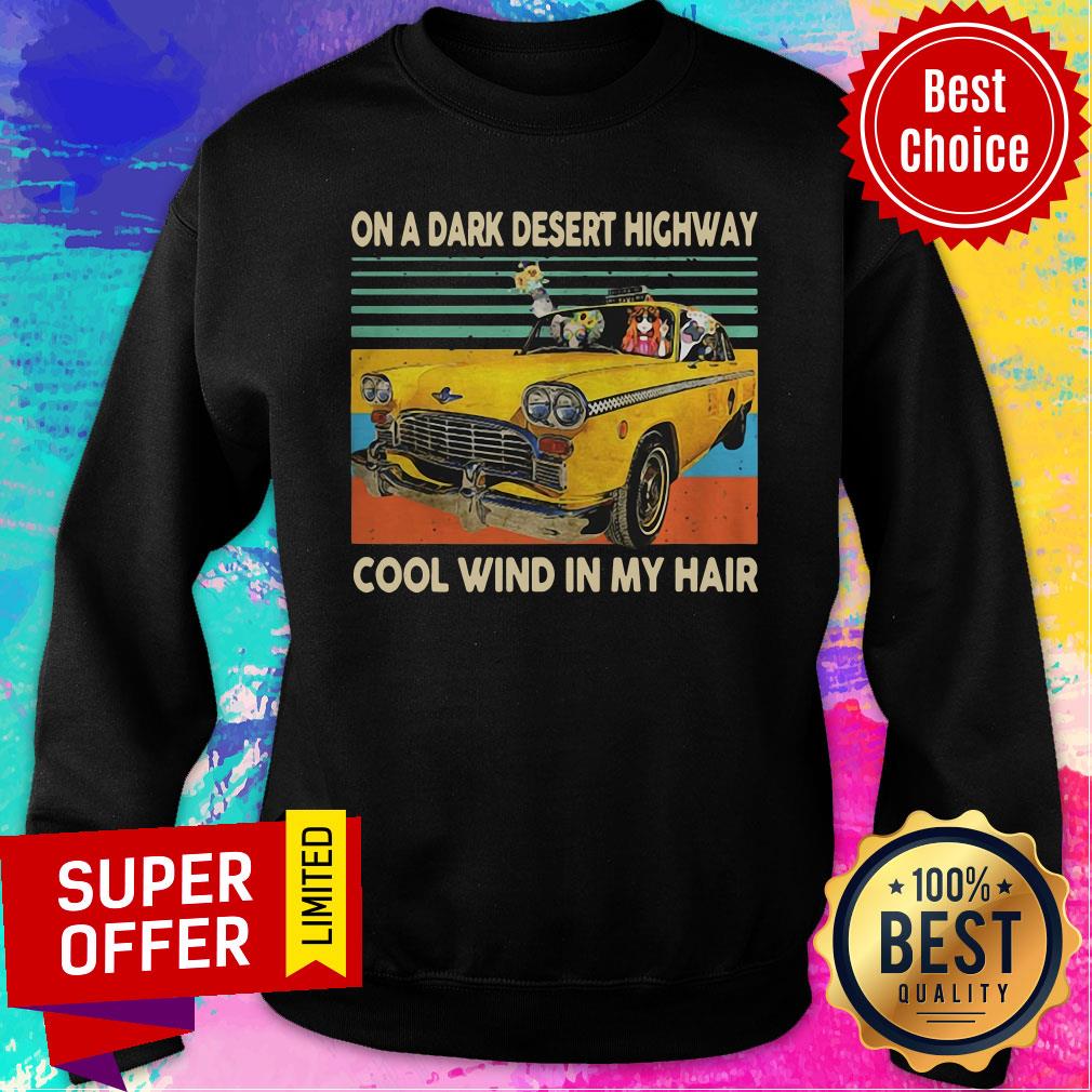Elephant And Hippie Girl On A Dark Desert Highway Cool Wind In My Hair Vintage Shirt - Image 5