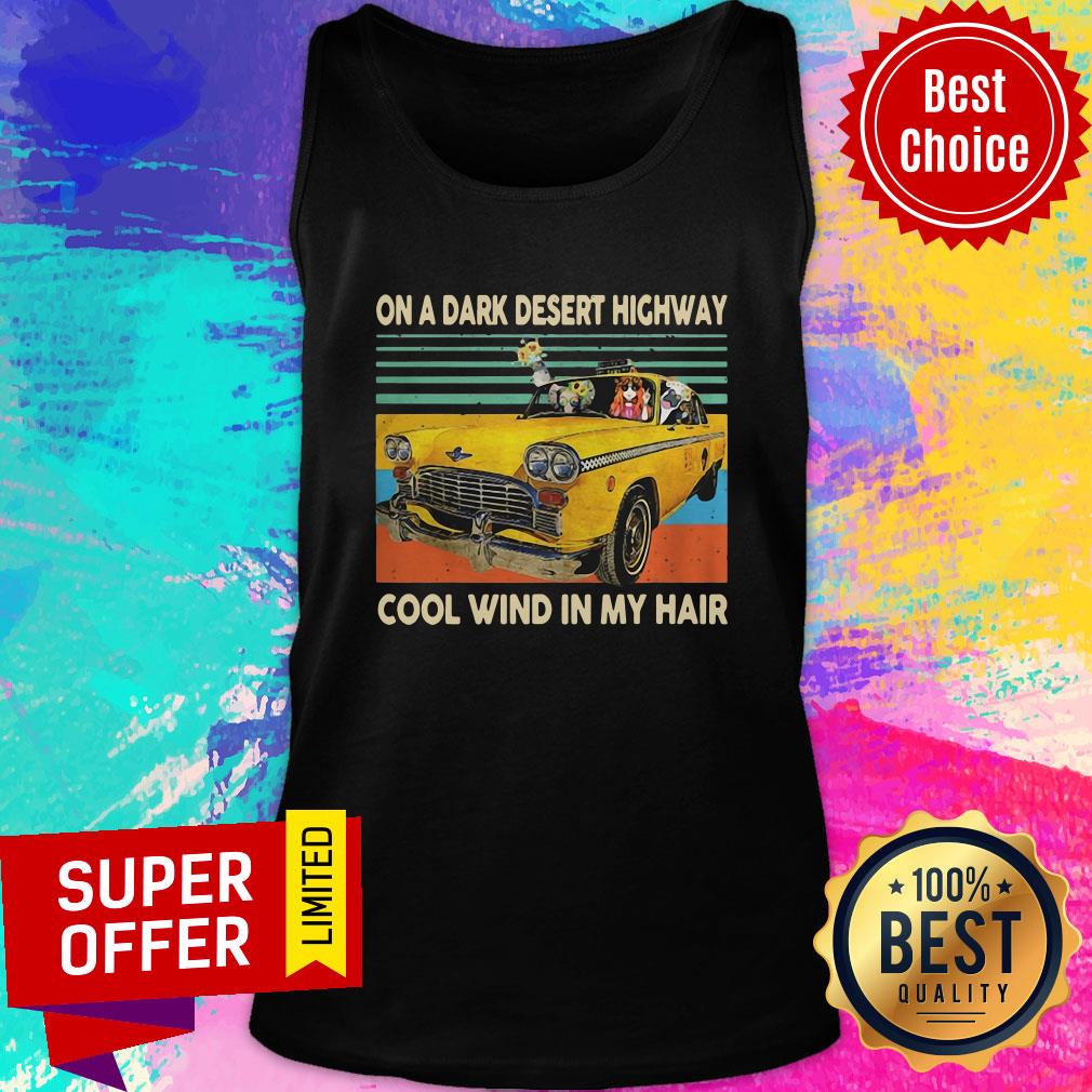 Elephant And Hippie Girl On A Dark Desert Highway Cool Wind In My Hair Vintage Shirt - Image 4