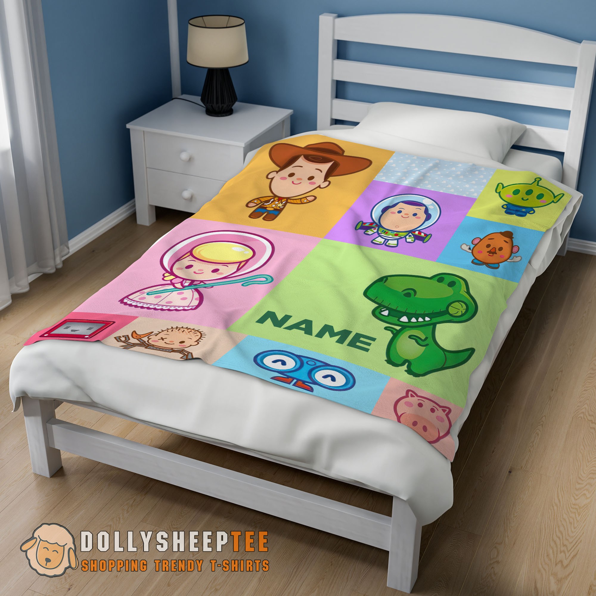 Official Perfect Pixar Toy Story Chibi Character Blanket Fleece Customized Blanket - Image 2