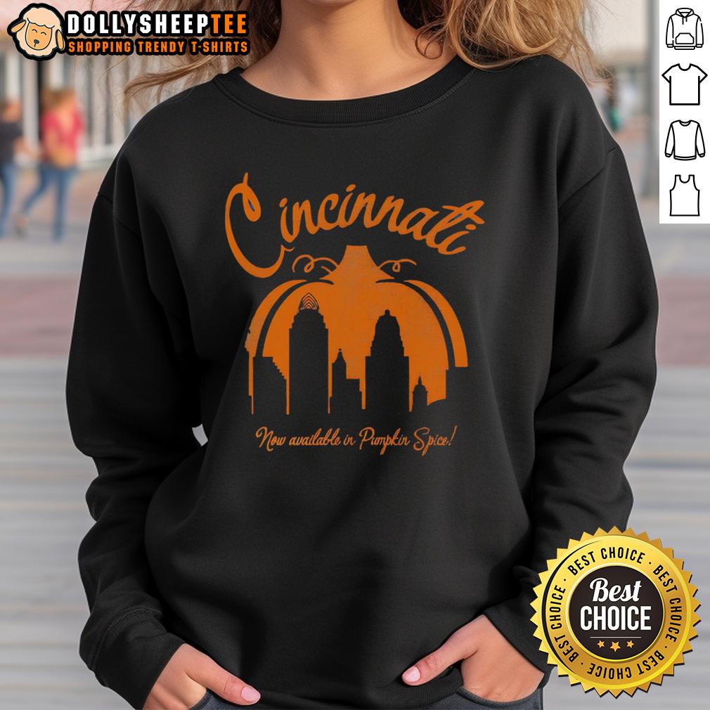 Top Cincinnati Now Available In Pumpkin Spice T-Shirt - Image 5