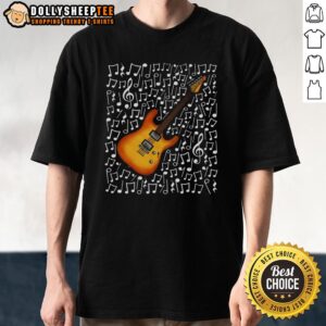 Top Electric Guitar Musical Notes Guitarist Music Teacher Musician T-Shirt