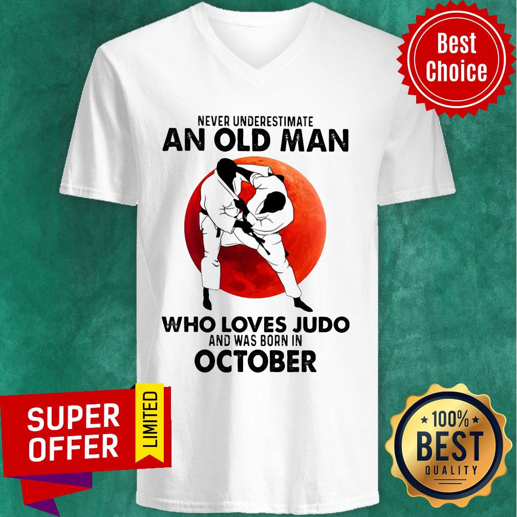 Never Underestimate An Old Man Who Loves Judo And Was Born In October Shirt - Image 3