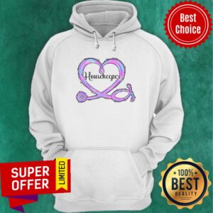Alternative view of Nice HouseKeeper Heart Stethoscope Shirt