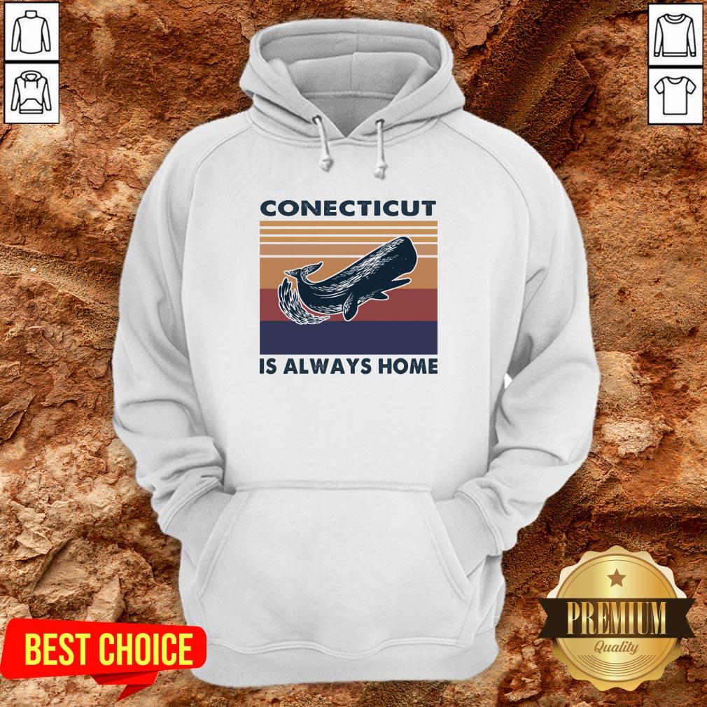 Spermaceti Connecticut Is Always Home Vintage Retro Shirt - Image 3