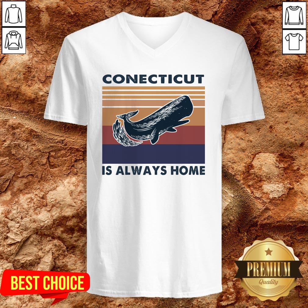 Spermaceti Connecticut Is Always Home Vintage Retro Shirt - Image 4