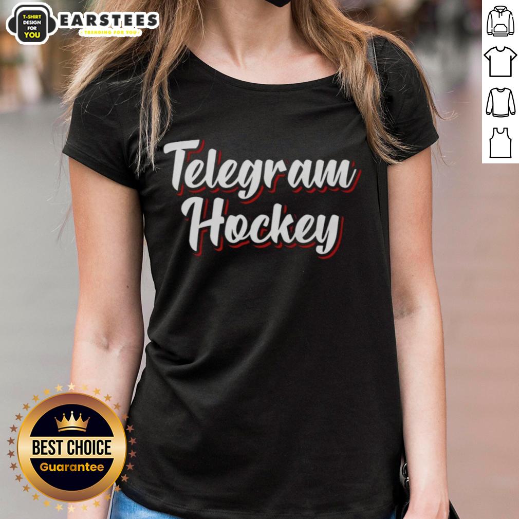Awesome Telegram Hockey New Jersey Devils T-Shirt - Image 3