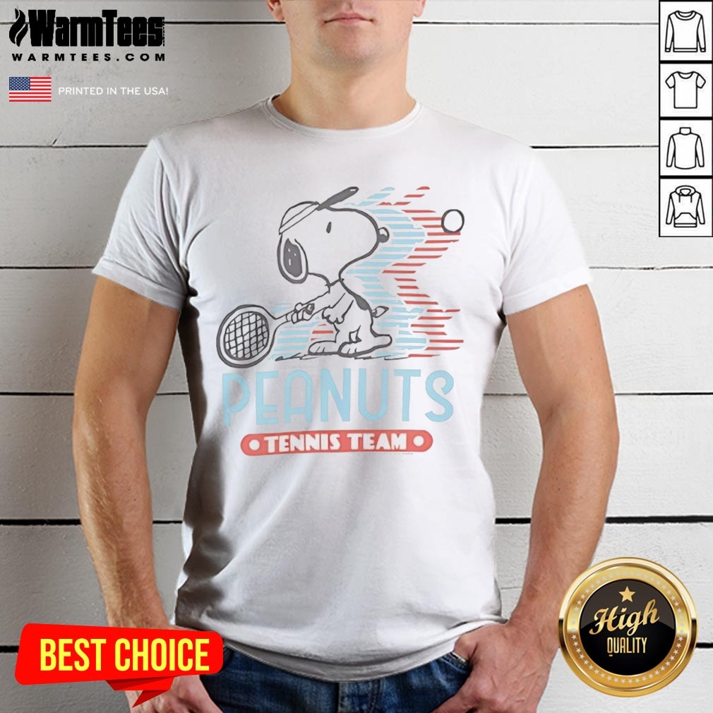 Snoopy Peanuts Tennis Team Shirt