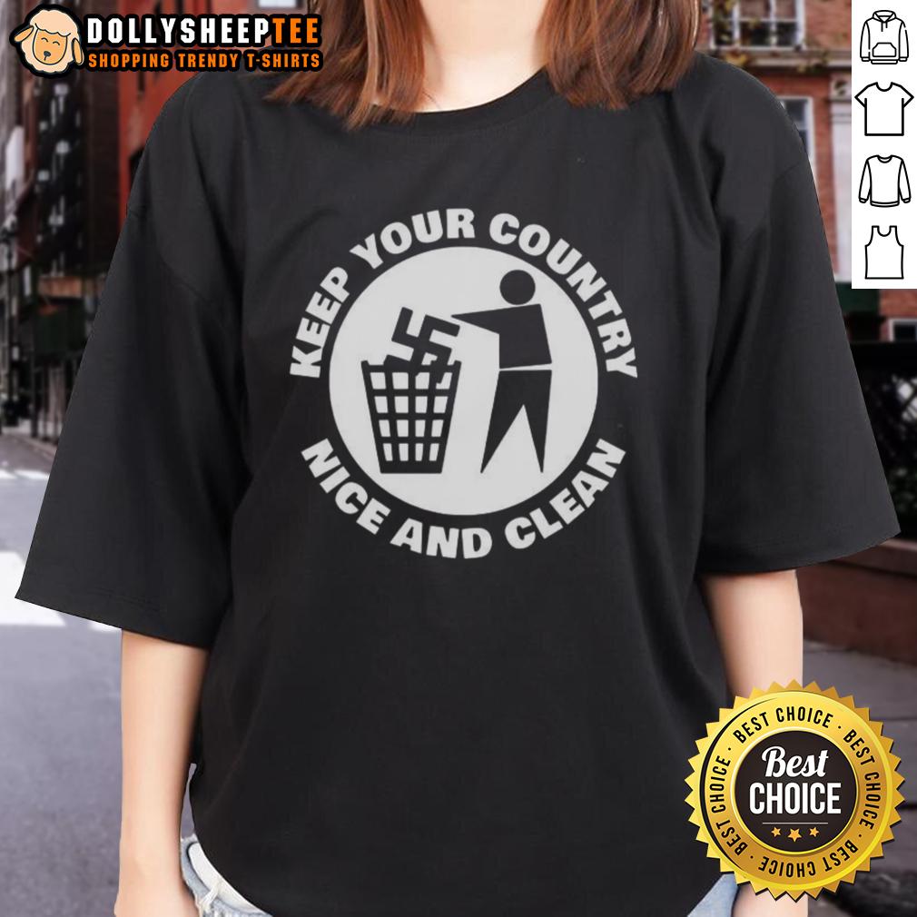 Official Keep Your Country Nice And Clean T-Shirt - Image 3