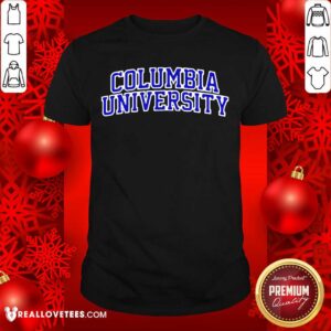 Official Columbia University Blue Text Shirt