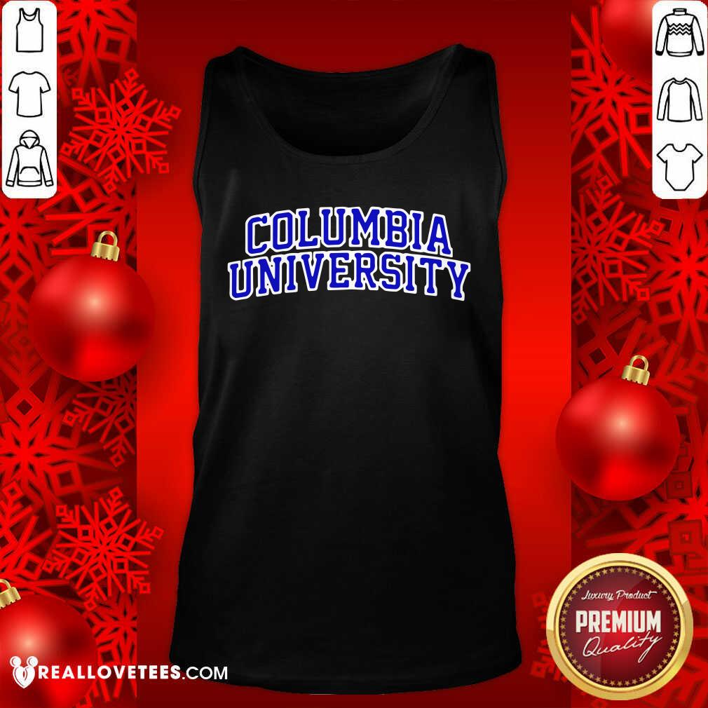 Official Columbia University Blue Text Shirt - Image 2