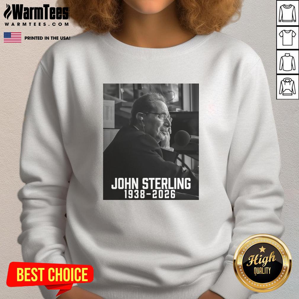 Top John Sterling Rest In Peace 1938–2026 T-Shirt - Image 5