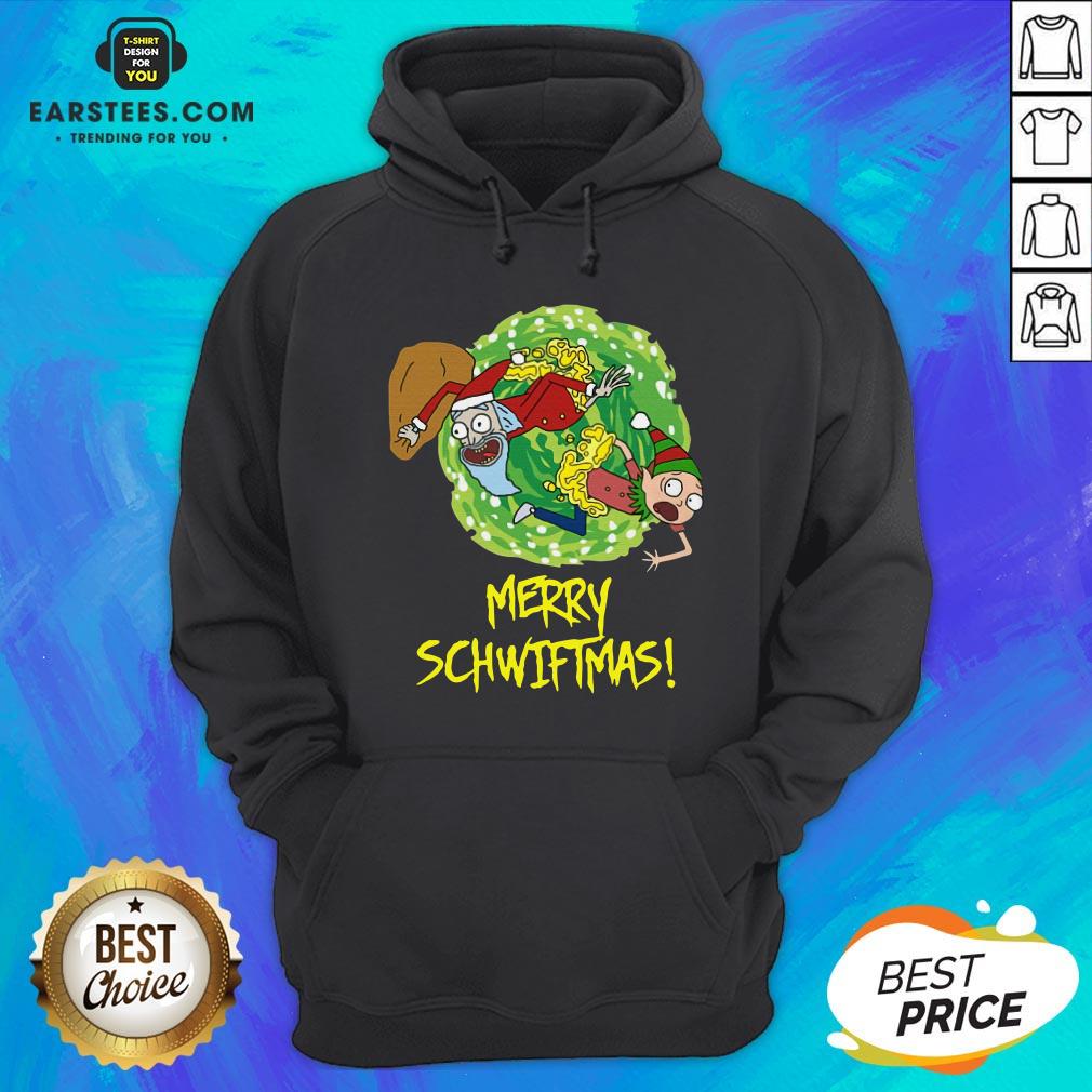 Funny Rick And Morty Merry Christmas Merry Swiftmas Shirt - Image 2