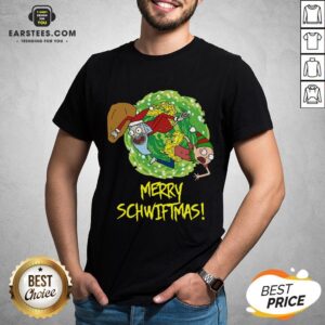 Funny Rick And Morty Merry Christmas Merry Swiftmas Shirt