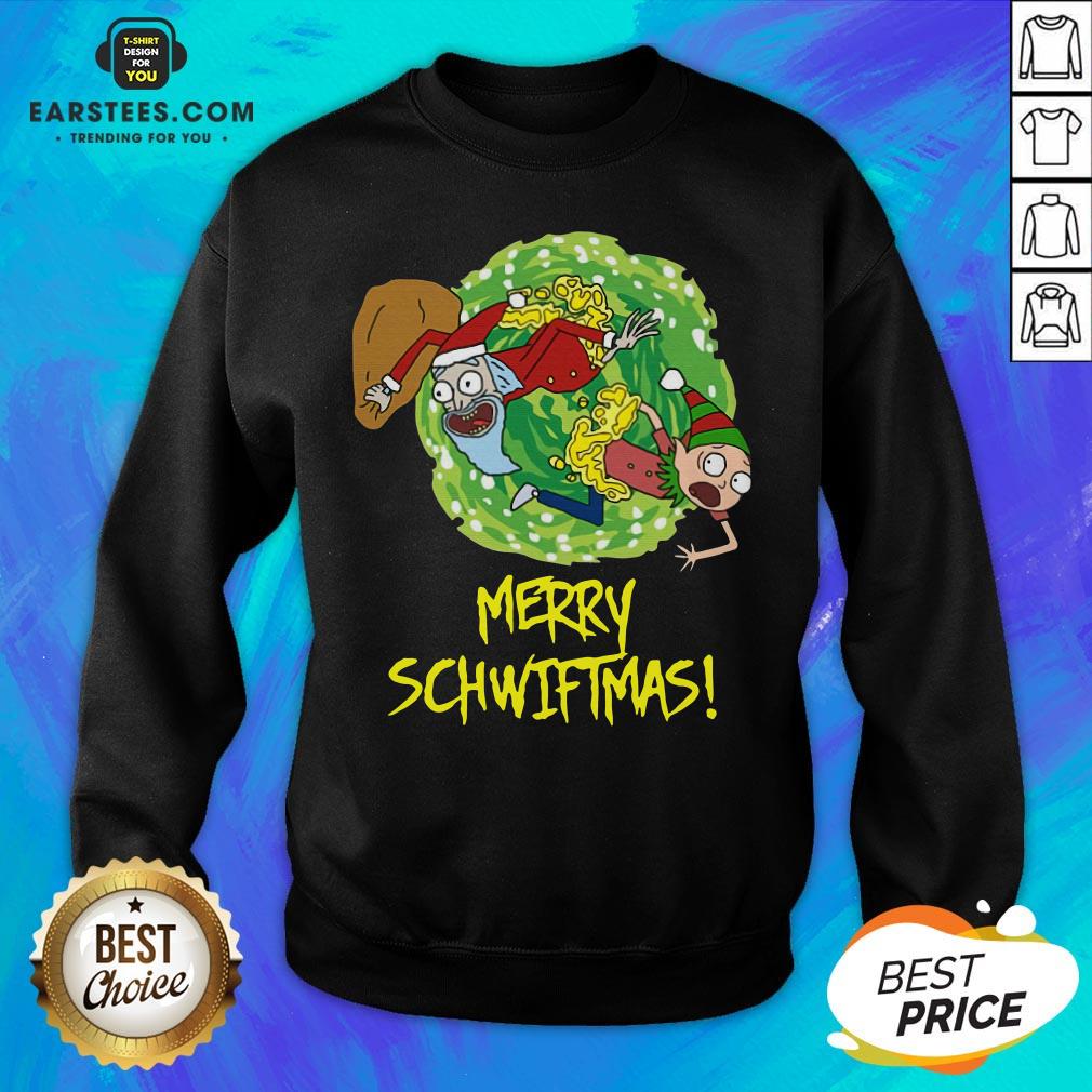 Funny Rick And Morty Merry Christmas Merry Swiftmas Shirt - Image 5