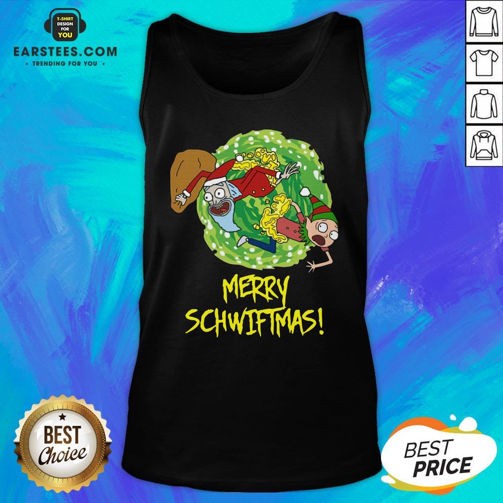 Funny Rick And Morty Merry Christmas Merry Swiftmas Shirt - Image 4
