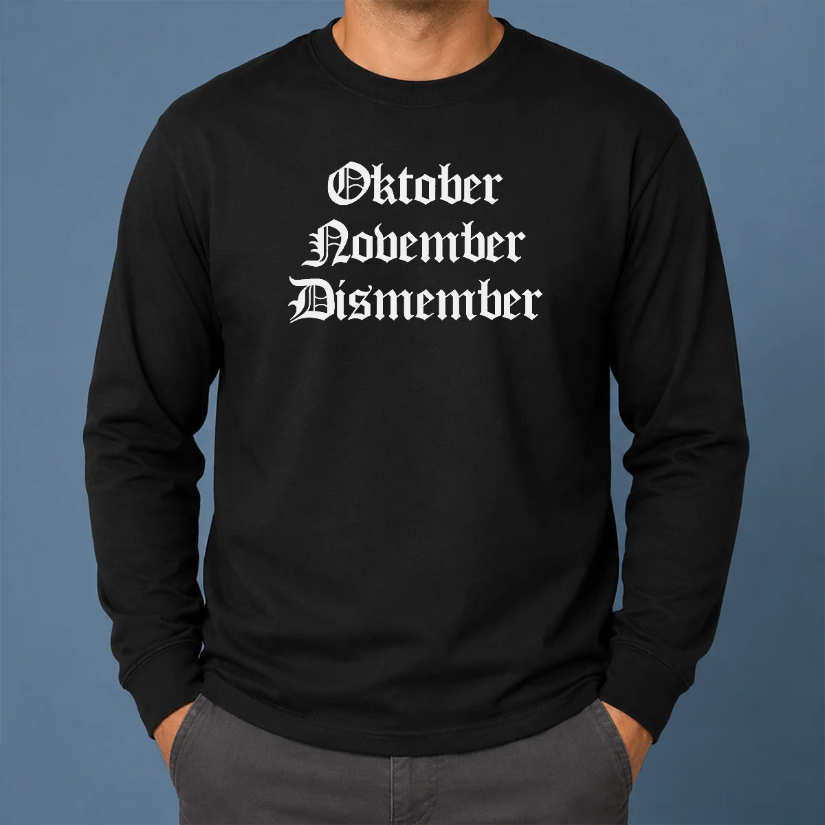 Nice Oktober November Dismember Gothic Dark Shirt - Image 6