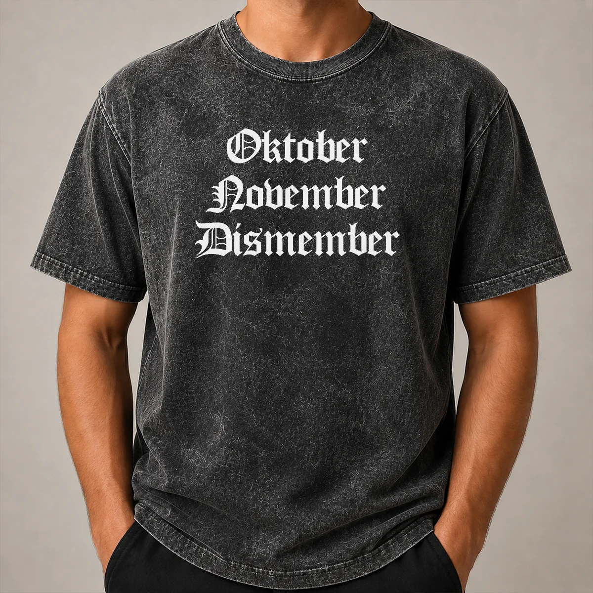 Nice Oktober November Dismember Gothic Dark Shirt - Image 8