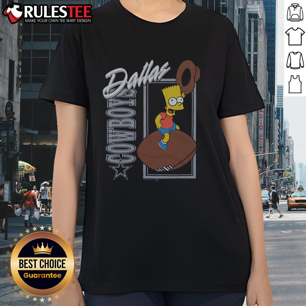Awesome The Simpsons Bart X Dallas Cowboys T-Shirt - Image 3