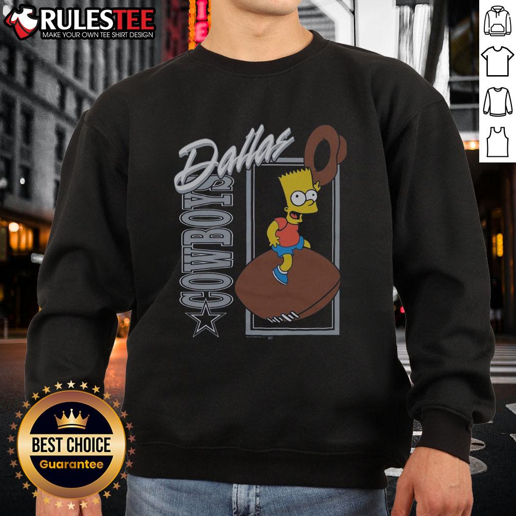 Awesome The Simpsons Bart X Dallas Cowboys T-Shirt - Image 5
