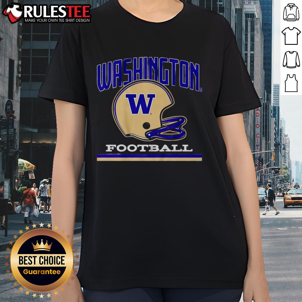 Awesome Washington Huskies Football Vintage Helmet T-Shirt - Image 3