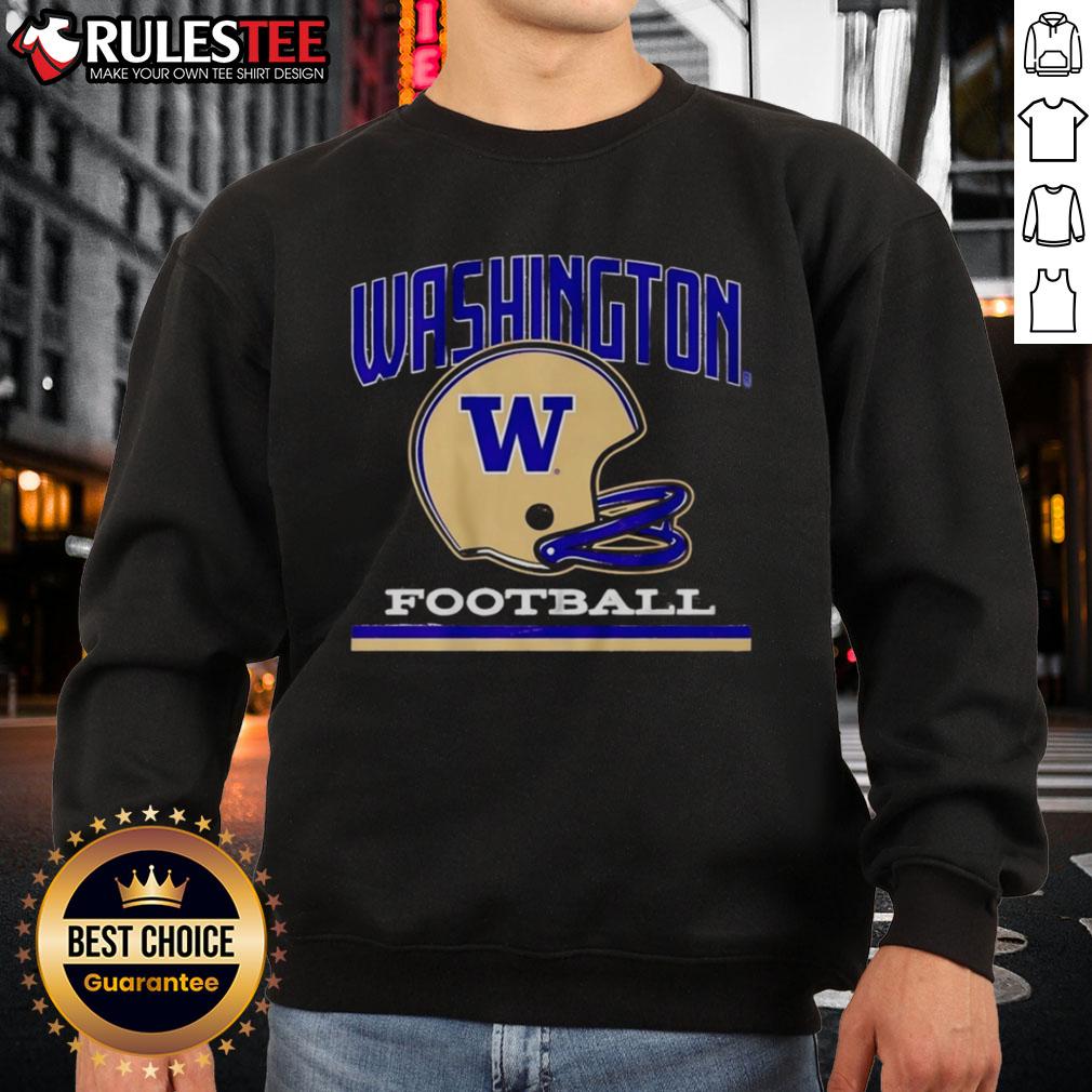 Awesome Washington Huskies Football Vintage Helmet T-Shirt - Image 5