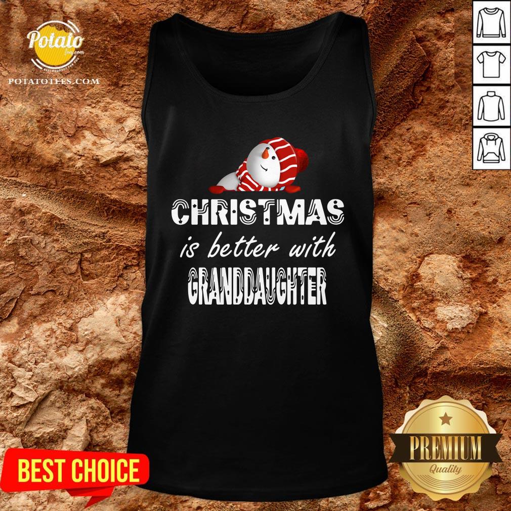 Official Christmas Is Better Granddaughter Shirt - Image 3