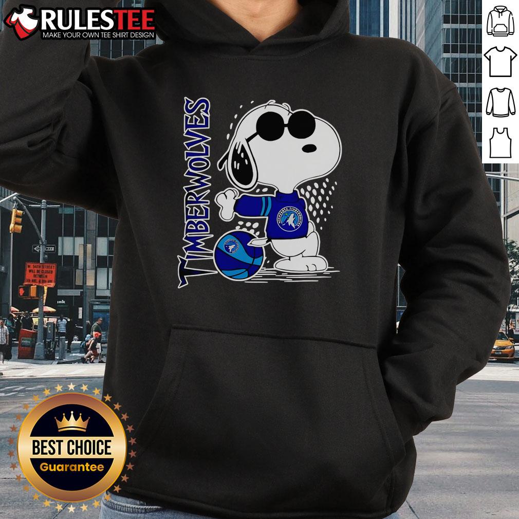 Awesome Peanuts Snoopy Minnesota Timberwolves Basketball 2025 T-Shirt - Image 2