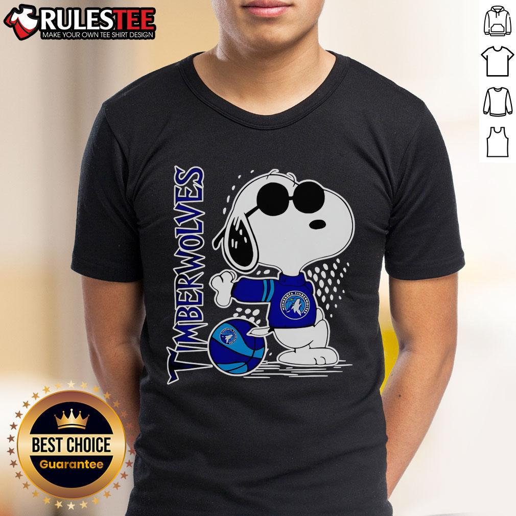 Awesome Peanuts Snoopy Minnesota Timberwolves Basketball 2025 T-Shirt