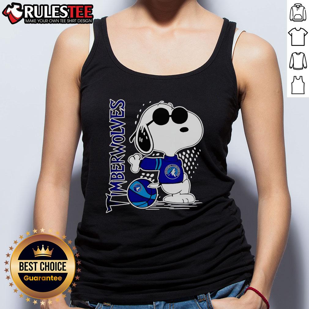 Awesome Peanuts Snoopy Minnesota Timberwolves Basketball 2025 T-Shirt - Image 4