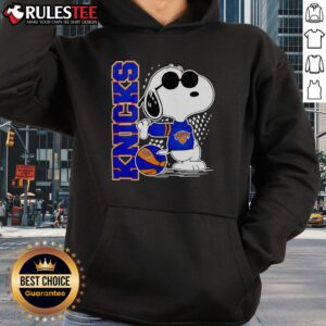Alternative view of Awesome Peanuts Snoopy New York Knicks Basketball 2025 T-Shirt