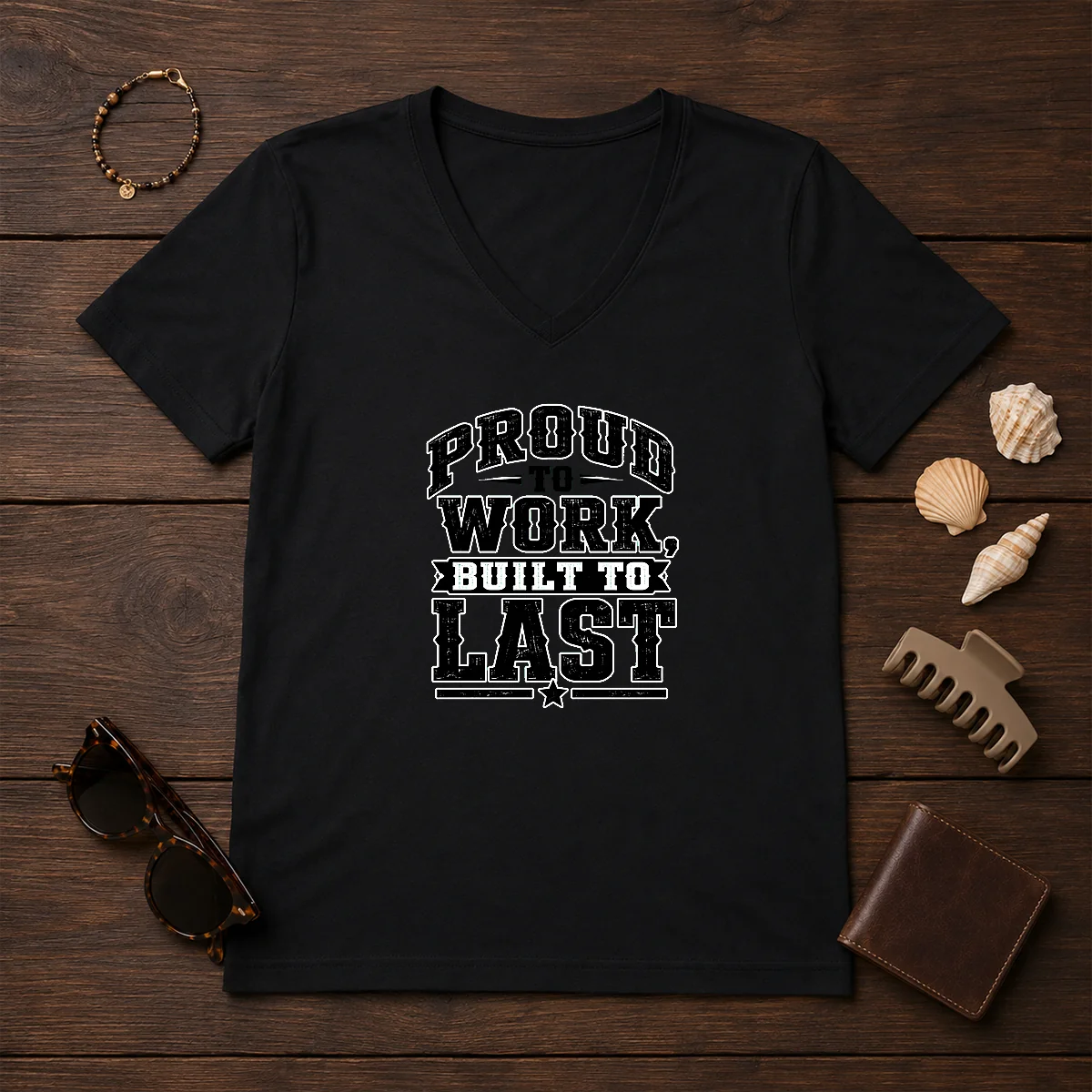 Pretty Labour Day Proud Worker Silhouette Shirt - Image 2
