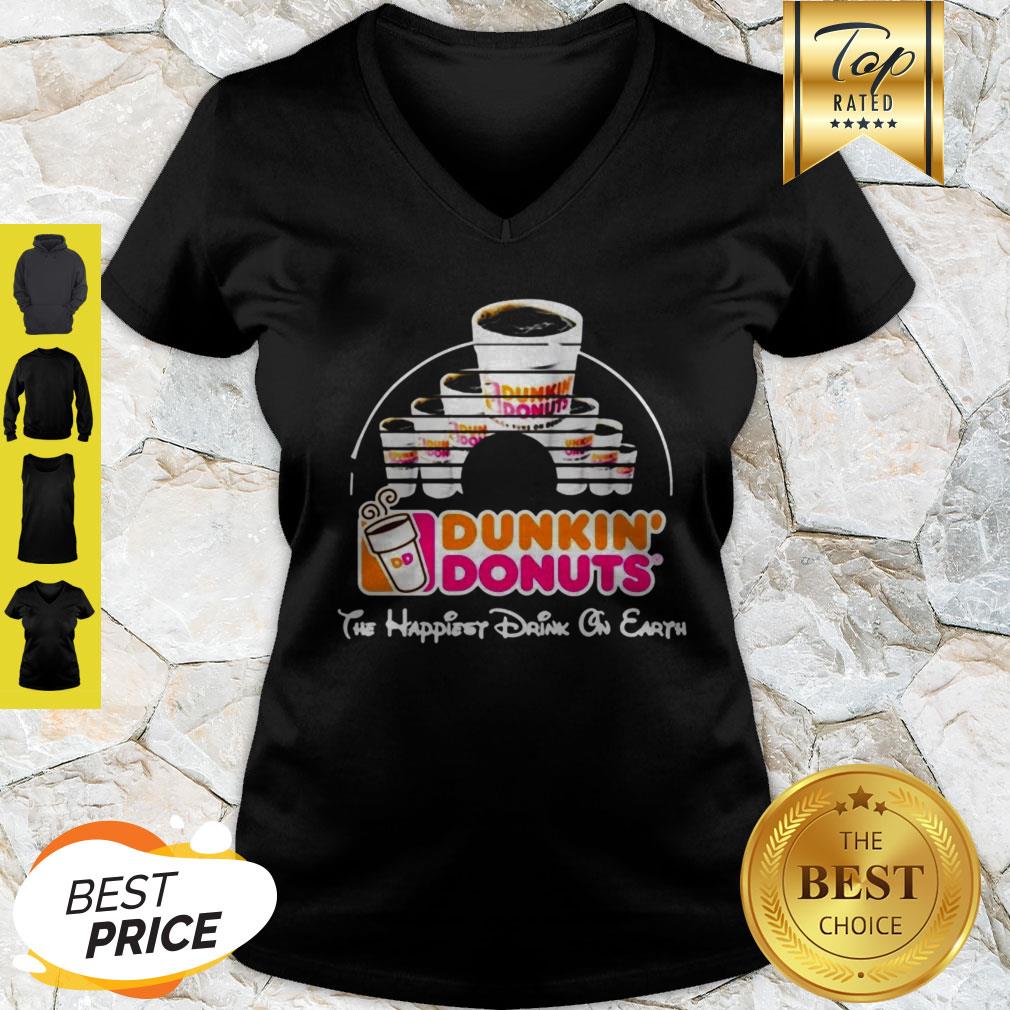 Walt Disney Dunkin’ Donuts The Happiest Drink On Earth Shirt - Image 2
