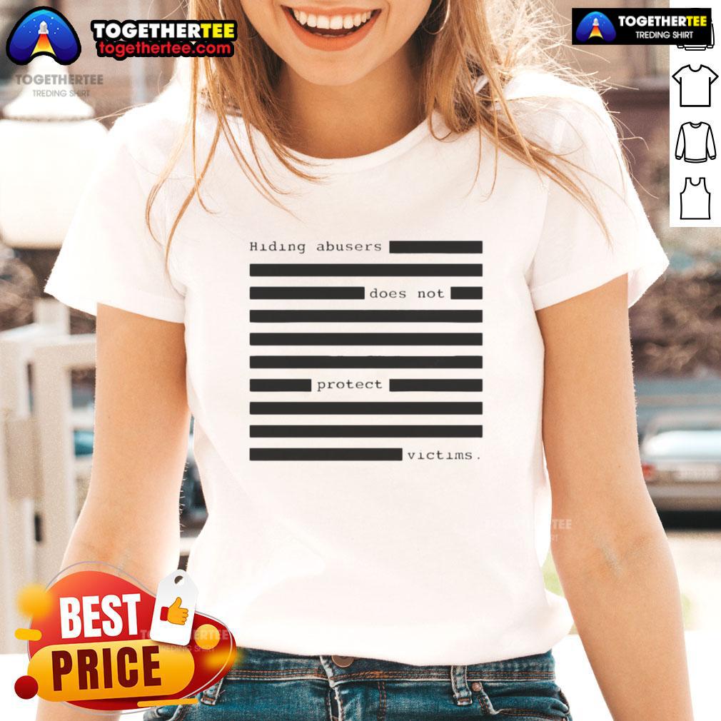 Funny Hiding Abusers Does Not Protect Victims T-Shirt - Image 3