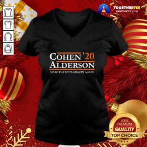 Alternative view of Nice Cohen Alderson 2020 Make The Mets Amazin’ Again Shirt