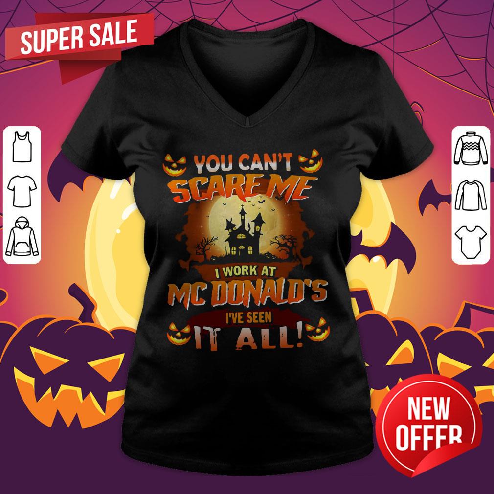 You Can’t Scare Me I Work At Mcdonald’s I’ve Seen It All Iglesia Aterradora Halloween Shirt - Image 4