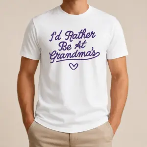 Hot Funny Rather Be At Grandma's Lavender Onesie Shirt