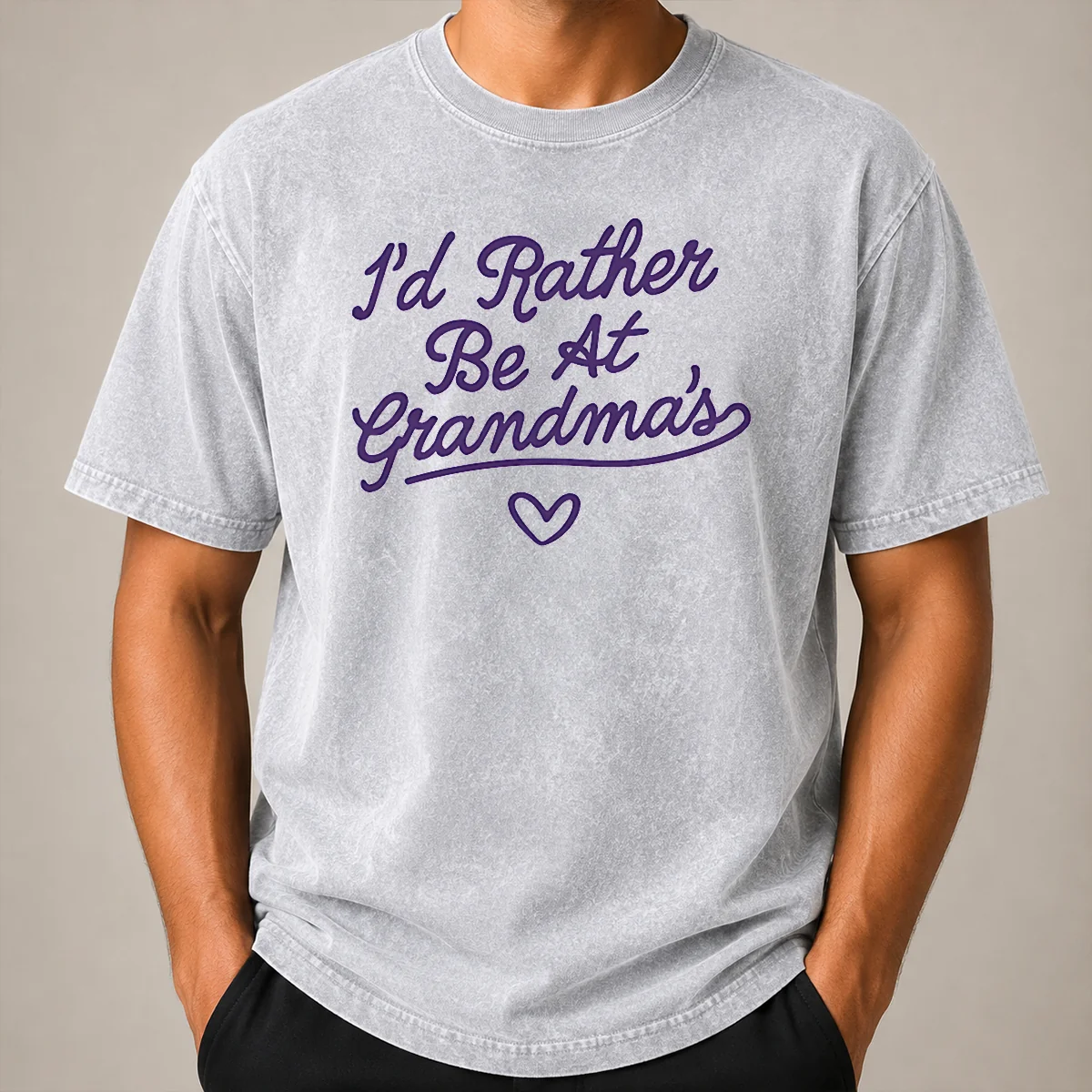 Hot Funny Rather Be At Grandma's Lavender Onesie Shirt - Image 8