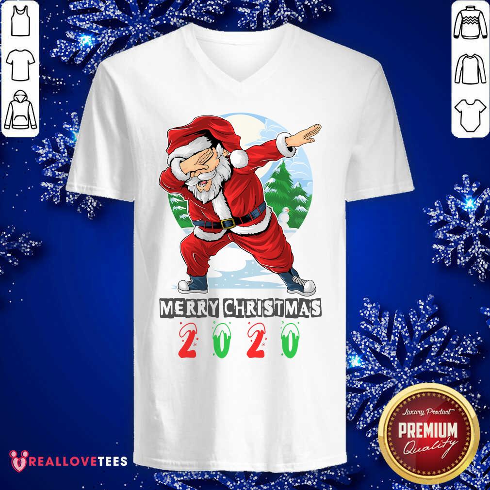 Pretty Merry Christmas 2020 Dabbing Santa Claus Shirt