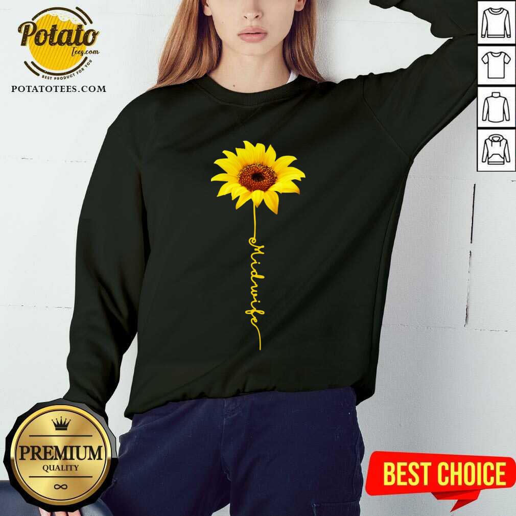 Pretty Midwife Sunflower Shirt - Image 4