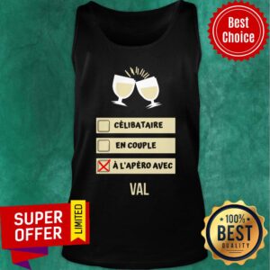 Alternative view of Wine Celibatire En Couple A L'apero Avec Val Shirt