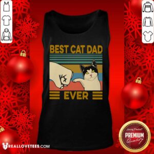 Alternative view of High Quality Best Cat Dad Ever Vintage Shirt