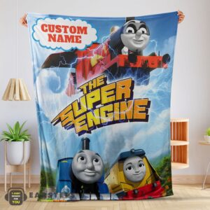 Good Thomas & Friends The Super Engine Poster Blanket Fleece Customized Blanket