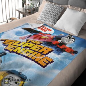 Alternative view of Good Thomas & Friends The Super Engine Poster Blanket Fleece Customized Blanket
