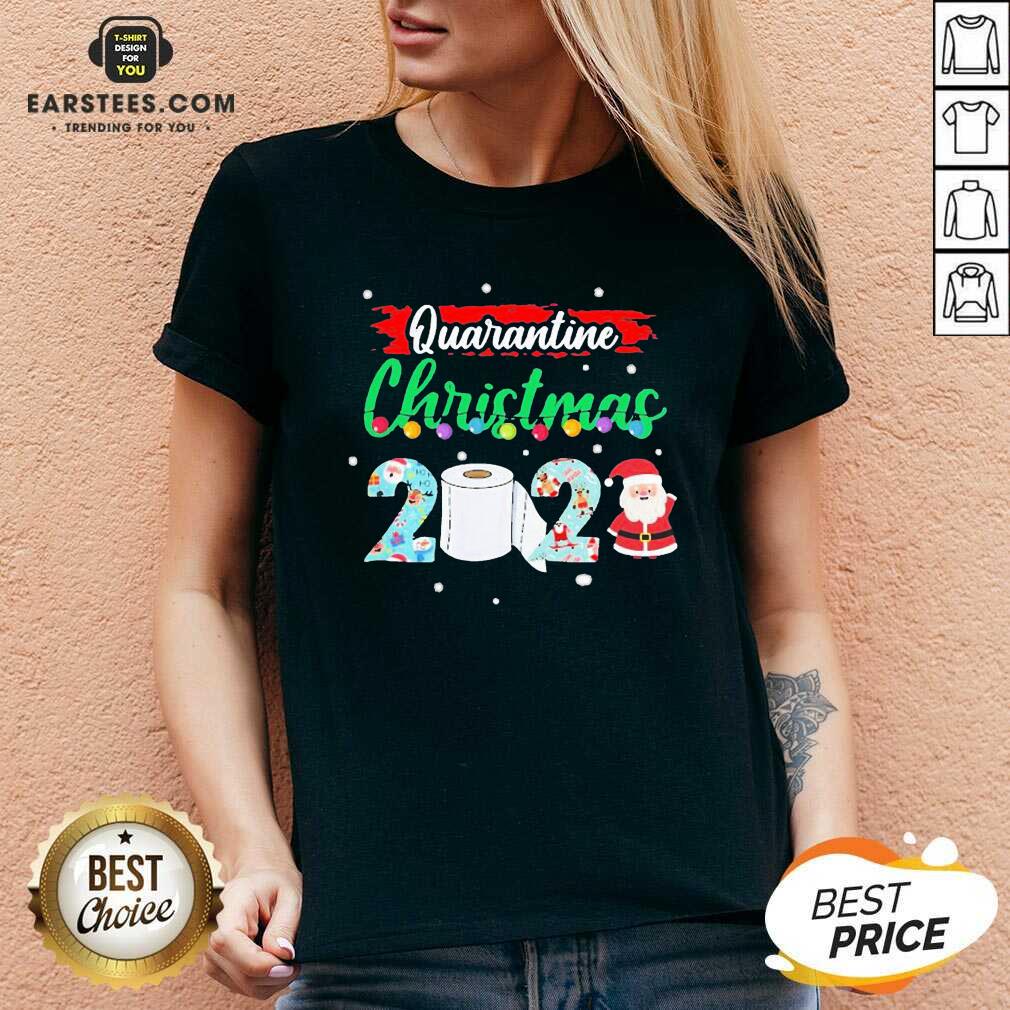 Good Merry Quarantine Christmas 2020 Pajamas T-Shirt - Image 3