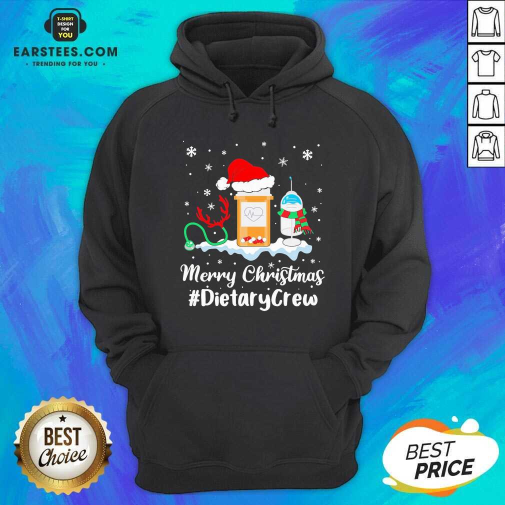 Nice Nurse Santa Vaccine Merry Christmas #Dietary Crew Shirt - Image 2
