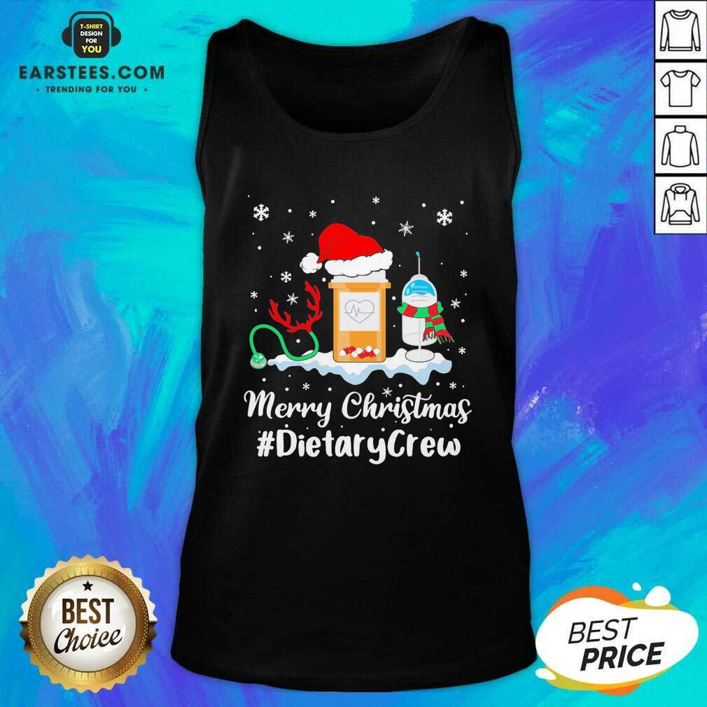 Nice Nurse Santa Vaccine Merry Christmas #Dietary Crew Shirt - Image 4