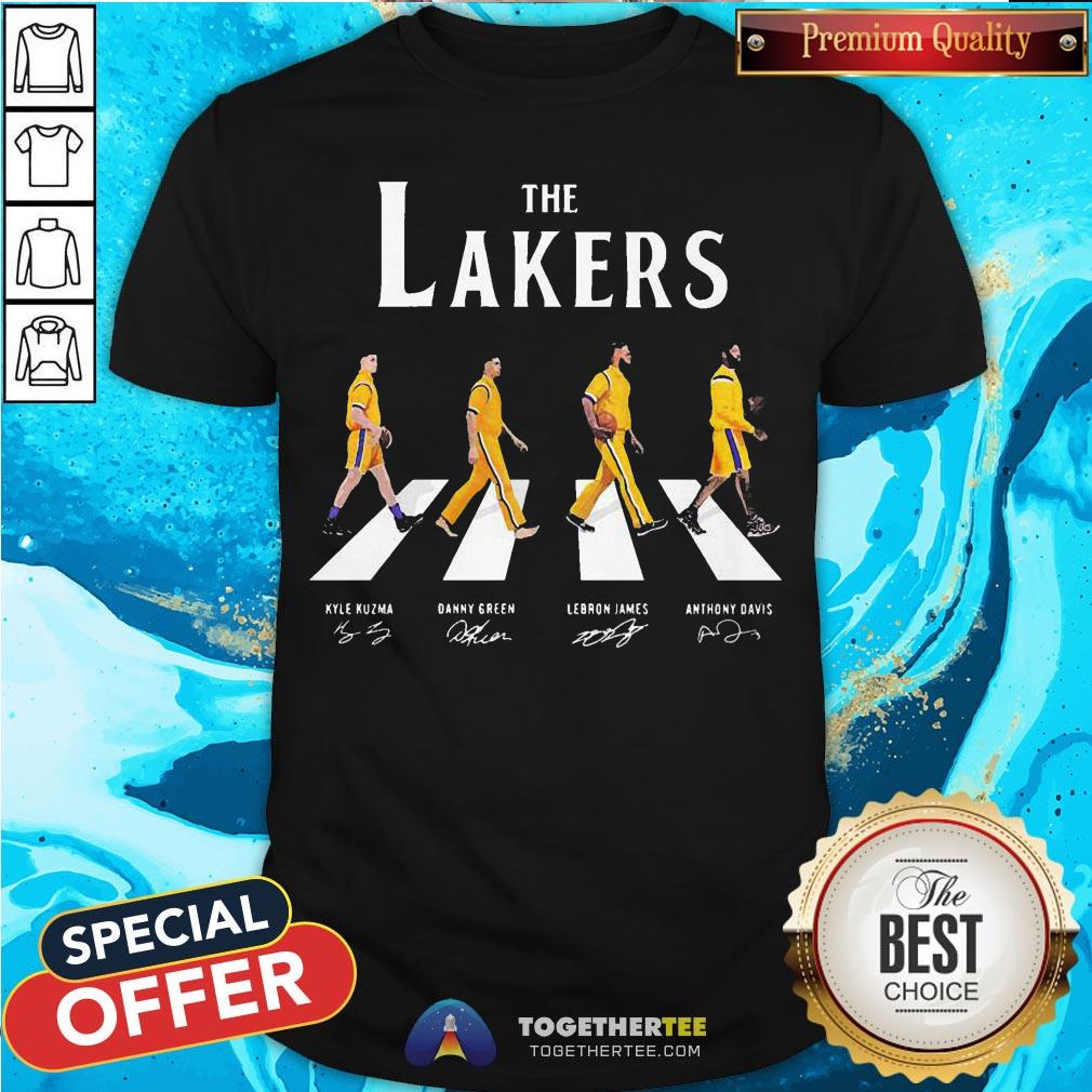 Top The Lakers Abbey Road Signatures Shirt