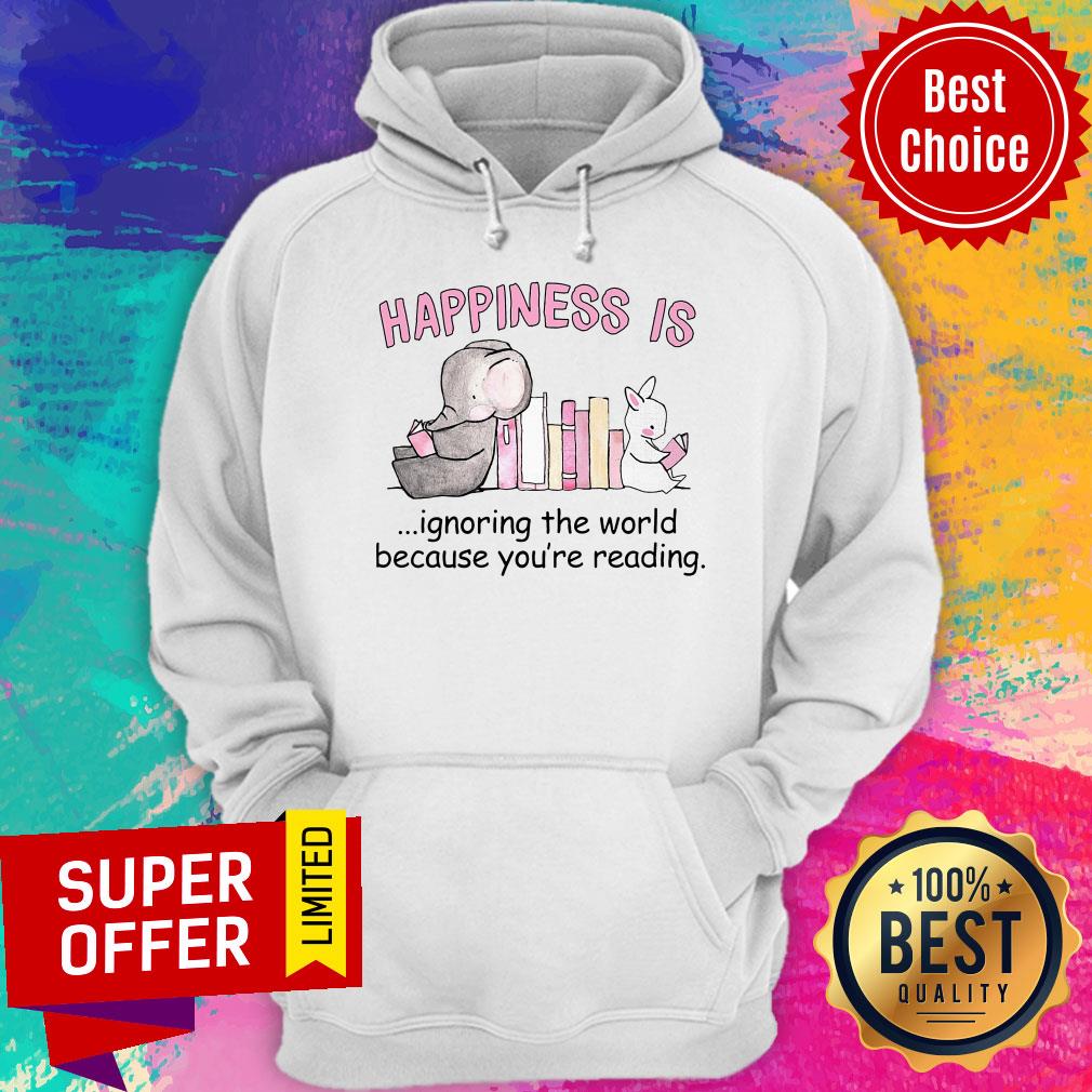 Elephant Happiness Is Ignoring The World Because You're Reading Shirt - Image 2