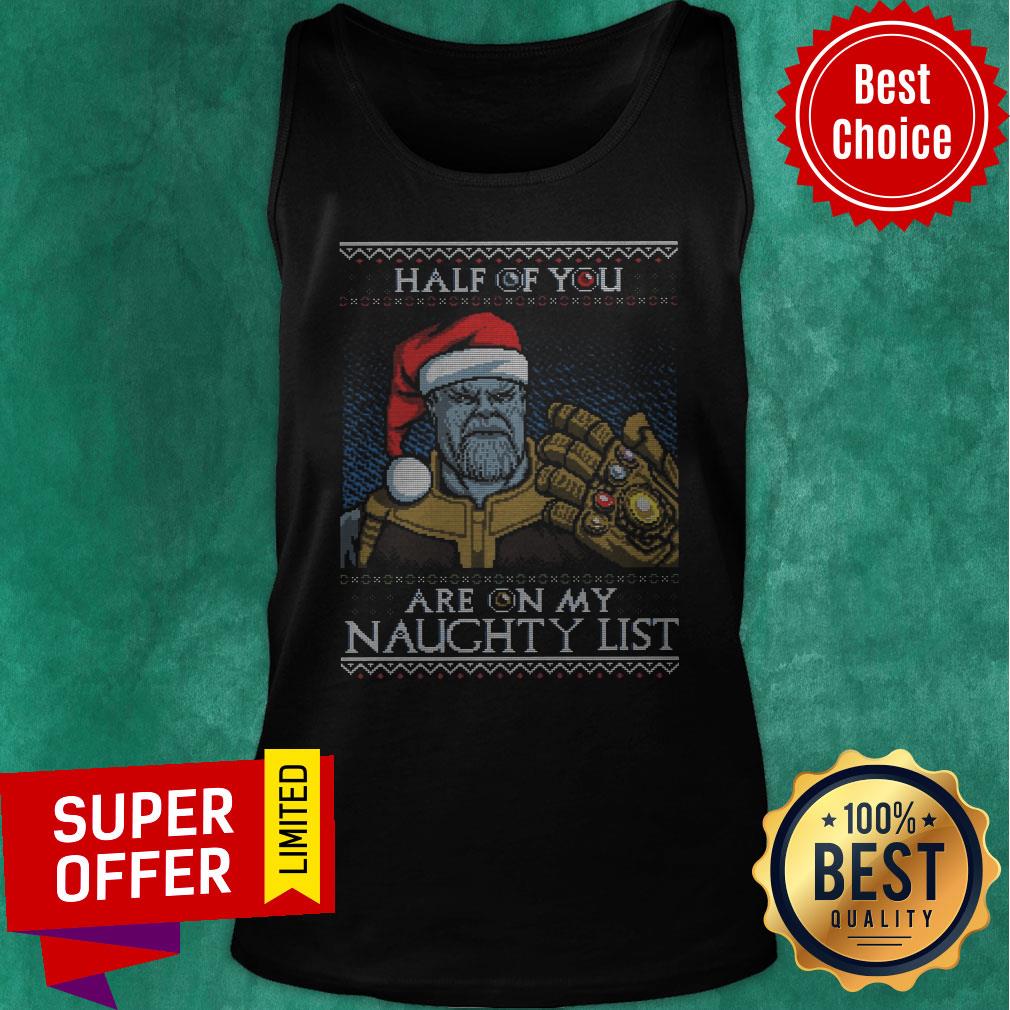 Top Half Of You Are On My Naughty List Shirt - Image 5